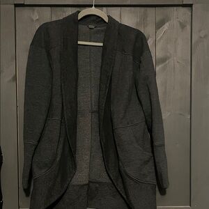 Eddie Bauer Women's Charcoal Open Front Blazer